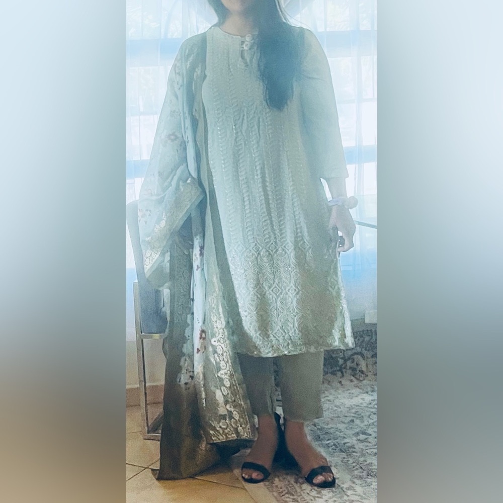 Three pieces Shirt,Pants, dupatta.